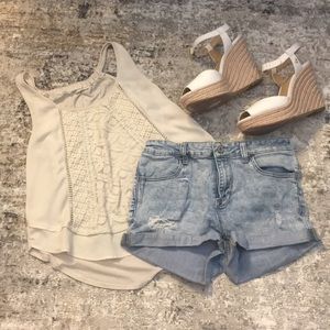 Flowy White Tank